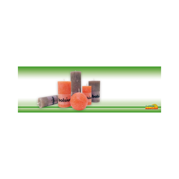 Blende "Bolsius Kerzen - orange & braun"